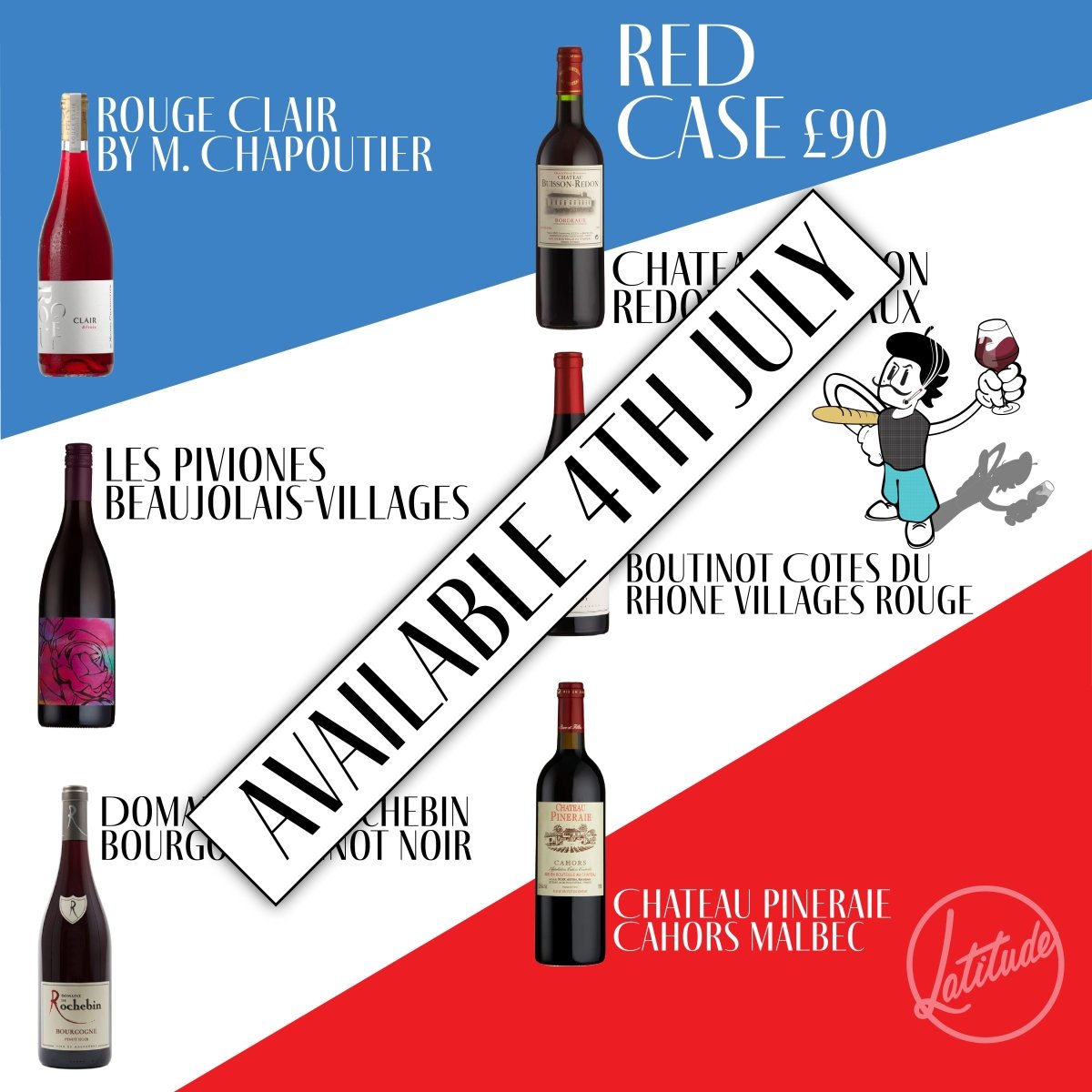 RED French Wine Case - Latitude Wine & Liquor Merchant